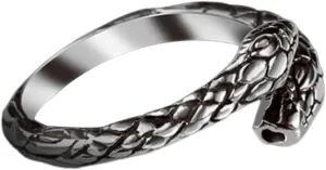 LIFKOME Snake Ring for Men's Fashion Retro Knuckle Ring Adjustable Men's Fashion