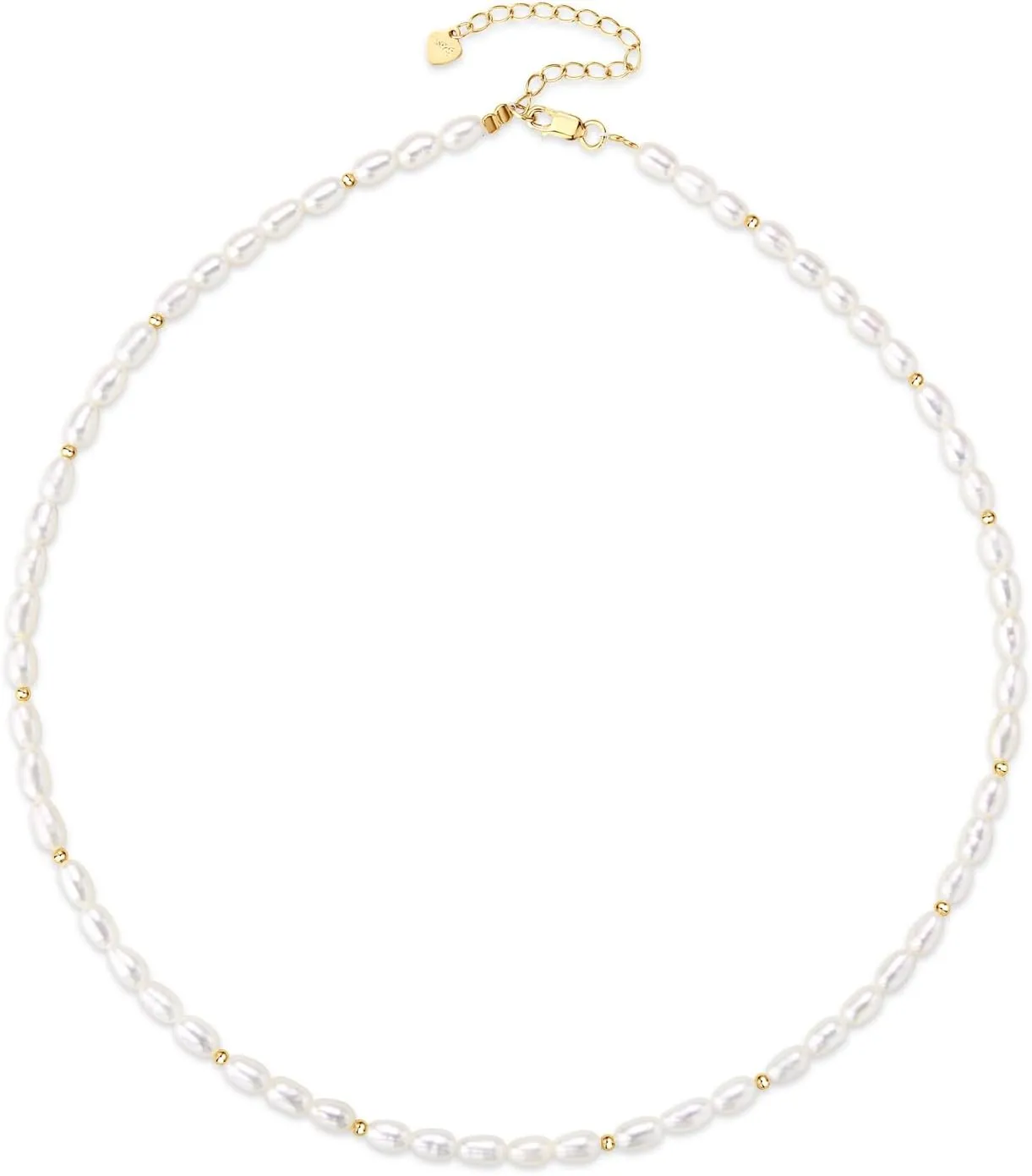 Luxury Pearl Wedding Necklace with Cubic Zirconia Crystal, Hand Picked Freshwater Pearls Choker Necklaces Jewelry Gifts for Bride Bridesmaid