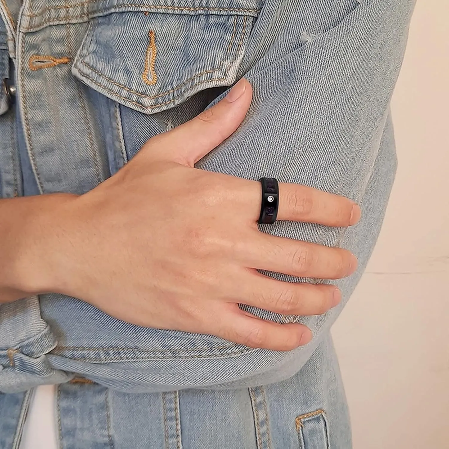Men Couple Rings, Mens Tungsten Rings Black 8mm Ring Beveled Edges with Zirconia Valentine's Day Couple Rings