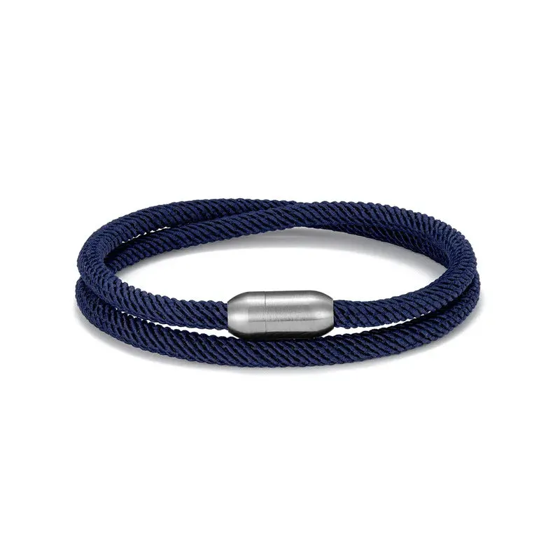 MKENDN Trendy Men Survival Bracelet Outdoor Camping Rescue Emergency Rope Bracelet For Women Stainless Steel Magnet Sport Buckle