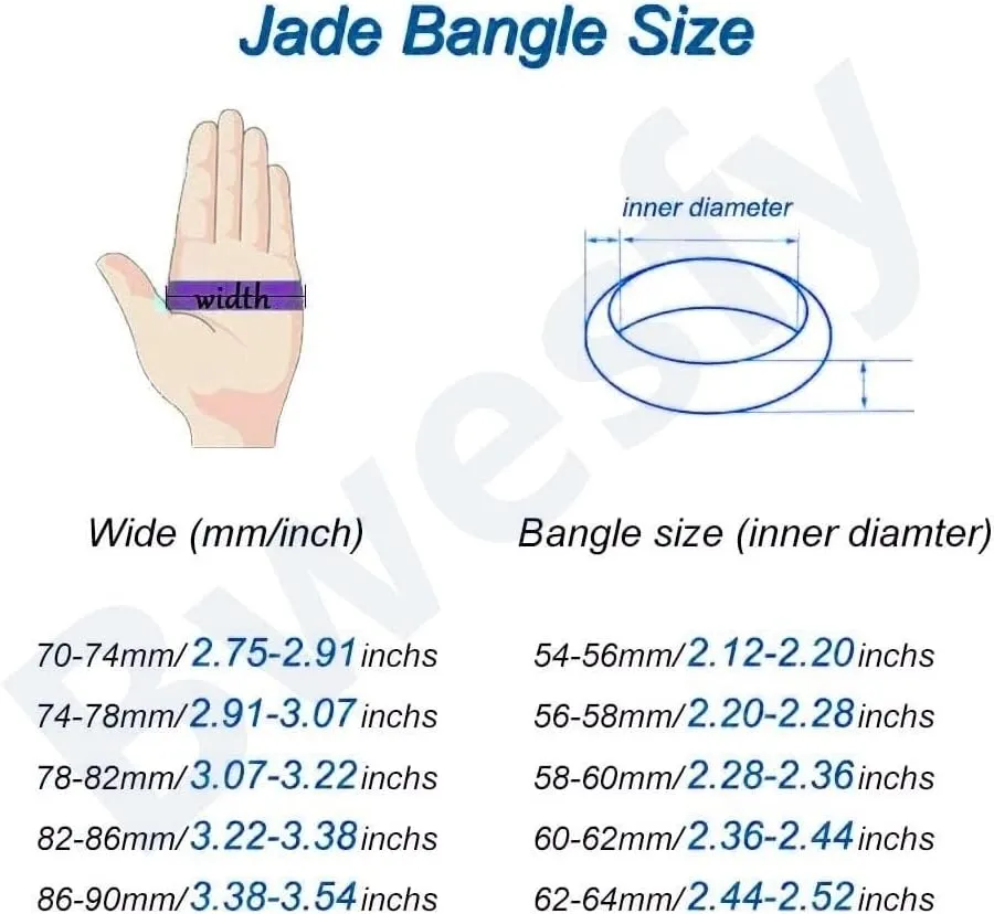 Natural Blue Cat Eyes Gemstone Bangle, Jade Bangle Bracelet for Women Chinese Style Good Luck Gifts