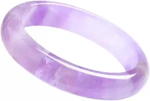 Natural Crystal Bracelet Lavender Amethyst Bracelet 58-62mm Fengshui Fashion Jade Bangle bracelet For Women Genuine