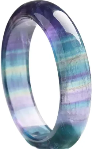 Natural Fluorite Bracelet Female Ice Rainbow Bracelet 58-62mm Fengshui Fashion Jade Bangle bracelet For Women Genuine