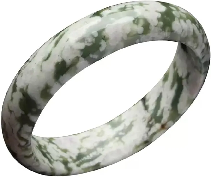 Natural Hetian Colorful Jade Bracelet White Green Bracelet 58-62mm Fengshui Fashion Jade Bangle bracelet For Women Genuine