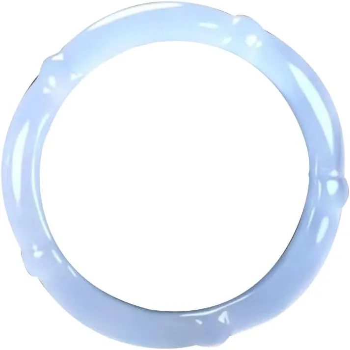 Natural Ice Agate White Jade Marrow Bamboo Joint Jade Bracelet 58-62mm Fengshui Fashion Jade Bangle bracelet For Women Genuine
