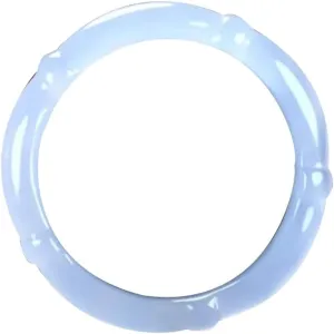 Natural Ice Agate White Jade Marrow Bamboo Joint Jade Bracelet 58-62mm Fengshui Fashion Jade Bangle bracelet For Women Genuine
