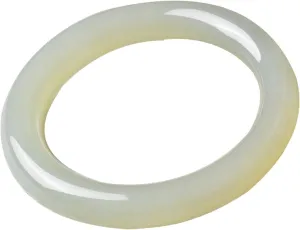 Natural Jade Bangle Bracelet, for Women Authentic White Jade Bracelet Transparent Icehotan Jade Is Round.