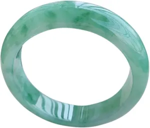 Natural Jade Bangle Bracelet for Women Burmese Retro Eternity Happiness Jade Bangle