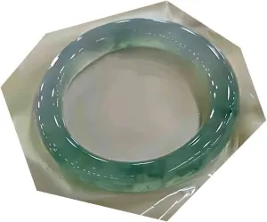 Natural Jade Bangle Bracelet for Women Genuine with 100% Grade A Jade Handmade Bracelets,Healing Protection Good Luck