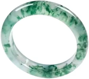 Natural Jade Bangle Bracelet for Women Genuine with 100% Grade A Jade Handmade Bracelets,Healing Protection Good Luck