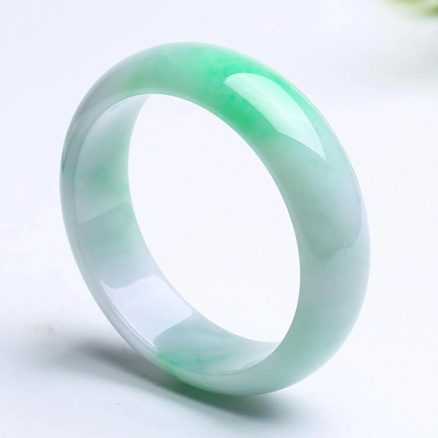 Natural Jade Bangle Bracelet,for Women Authentic Women's Fashion Ice Wedding Bracelet