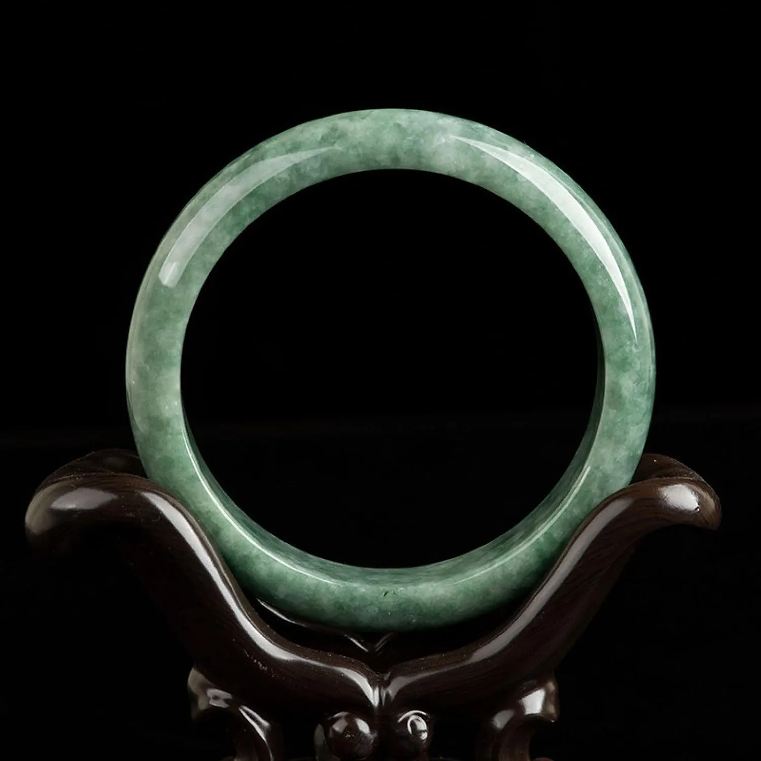 Natural Jade Bracelet for Women, Premium A Grade Jade Bangle, Elegant Gift for Wife Mom, Wellness Jewelry
