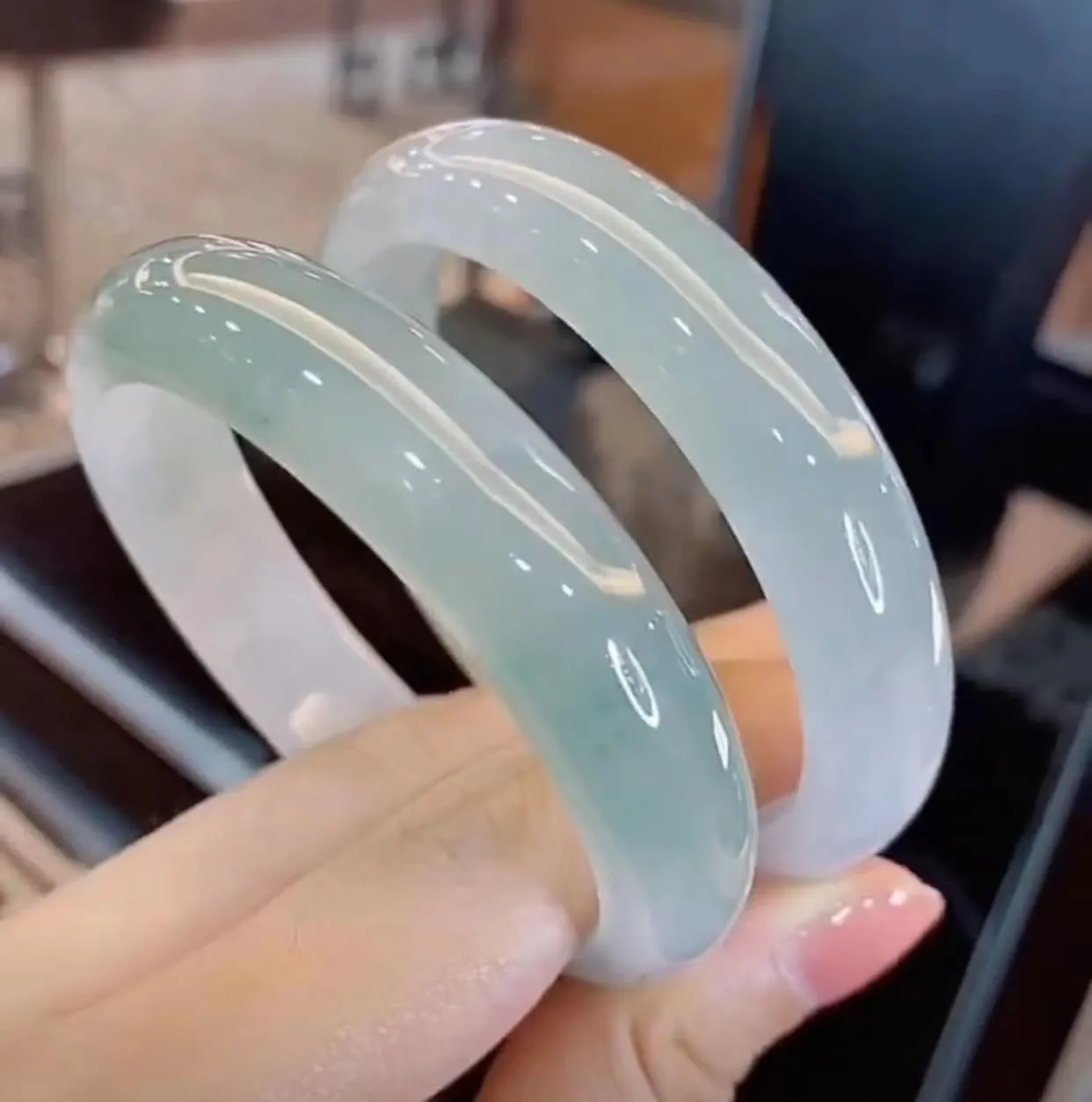 Natural Jade Bracelet for Women, Premium A Grade Jade Bangle, Elegant Gift for Wife Mom, Wellness Jewelry