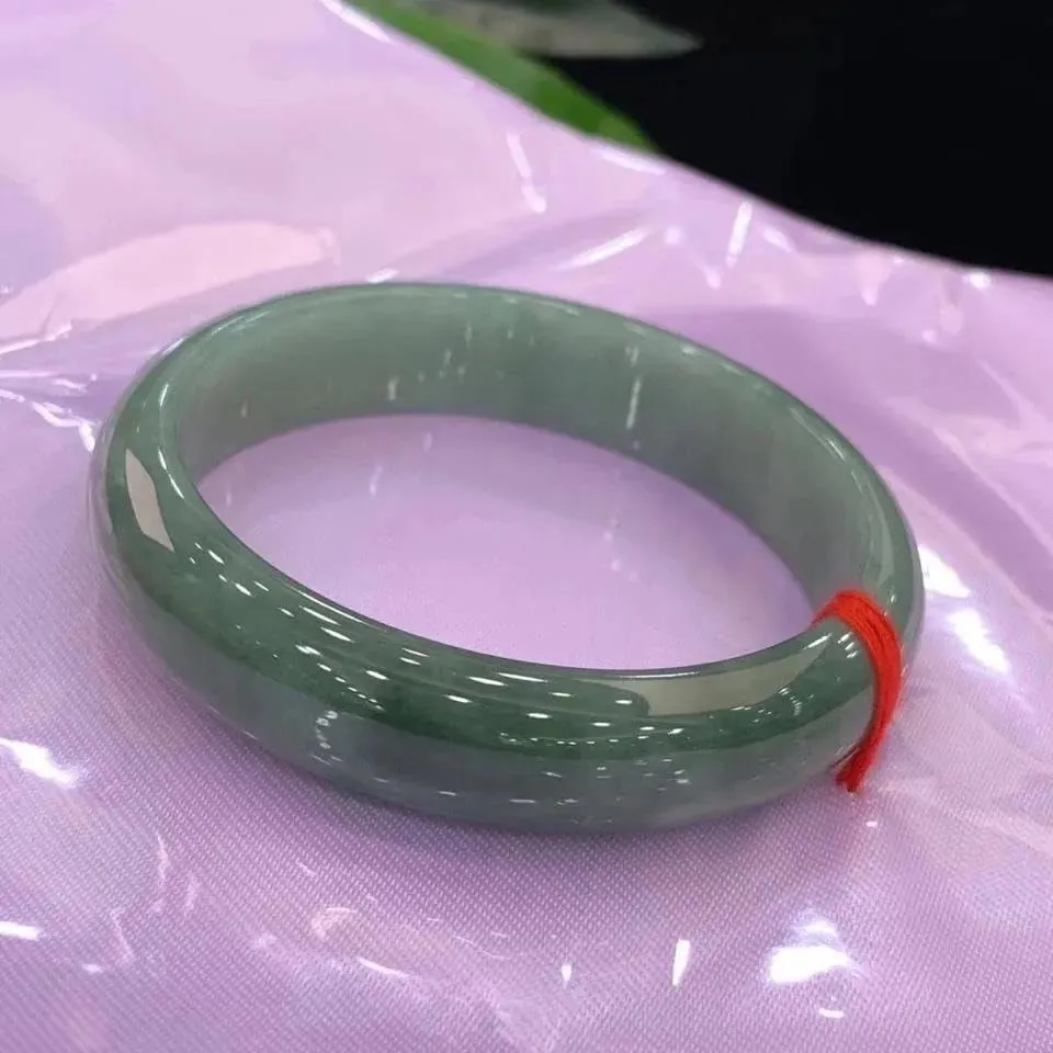 Natural Jade Bracelet for Women, Premium A Grade Jade Bangle, Elegant Gift for Wife Mom, Wellness Jewelry