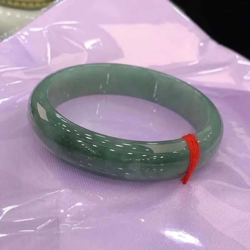 Natural Jade Bracelet for Women, Premium A Grade Jade Bangle, Elegant Gift for Wife Mom, Wellness Jewelry