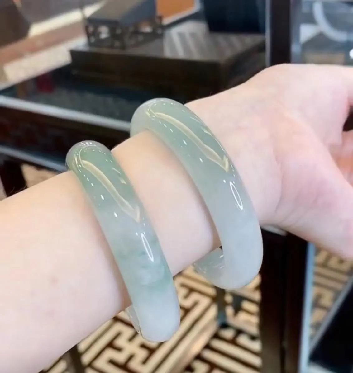 Natural Jade Bracelet for Women, Premium A Grade Jade Bangle, Elegant Gift for Wife Mom, Wellness Jewelry