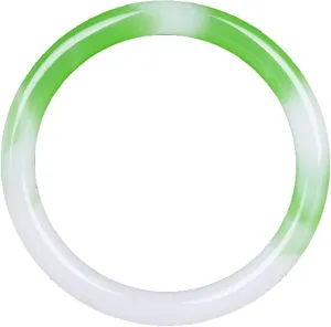 Natural Jade Bracelet Thin Round White Green A-grade White Jade Bracelet, Certified Dye-free, Women's Heirloom Jewelry, Comes With A Gift Box