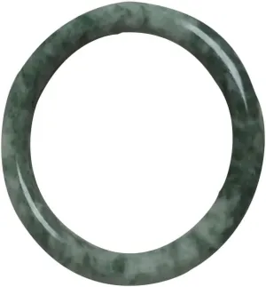 Natural Light Green Floating Flower Jade Bracelet With Round Strips and Emerald Green Bracelet 58-62mm Fengshui Fashion Jade Bangle bracelet For Women Genuine