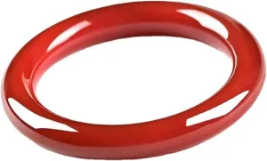 Natural red Gemstone Jade Bangle Bracelet for Women Chinese Red passion and love Positive Energy Good Luck Bracelet