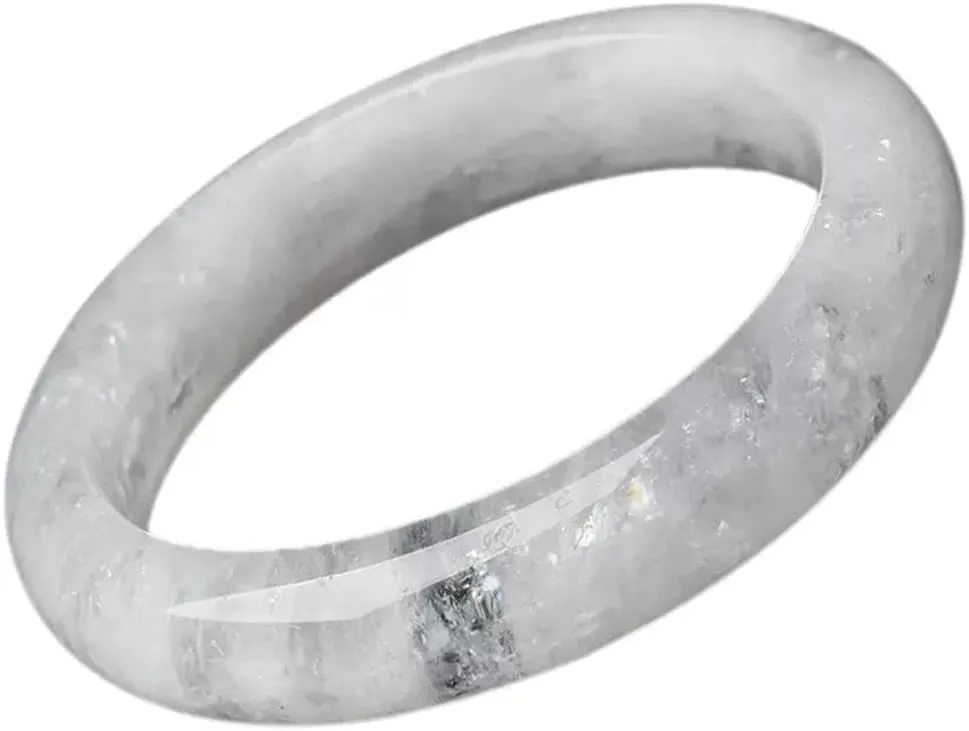 Natural White Ghost Bracelet Acestro Crystal Bracelet 58-62mm Fengshui Fashion Jade Bangle bracelet For Women Genuine