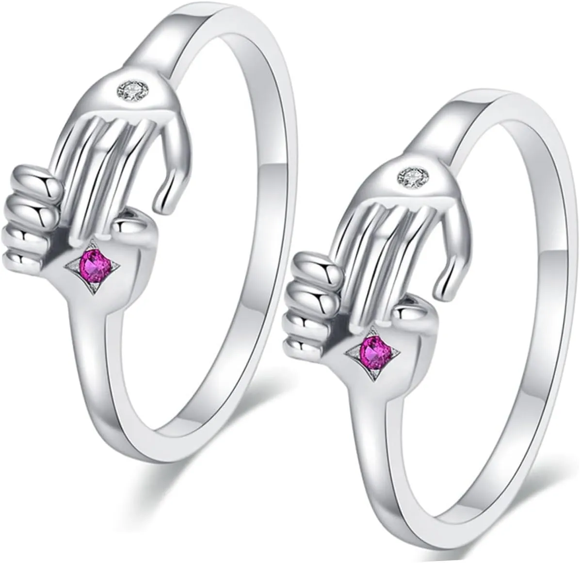 Pair of Couple Wedding Rings Love Ring for Couples Jewelry for Valentine's Day