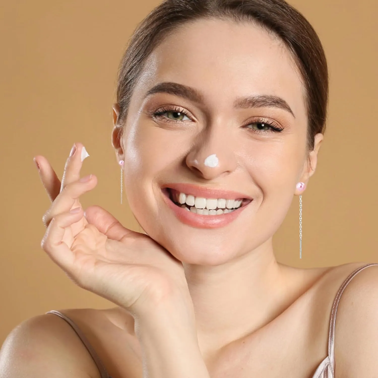 Pearl Earrings for Women, Trendy 14k Gold Plated Pearl Drop Earrings Hypoallergenic Gold Dangle Earrings Jewelry Wedding