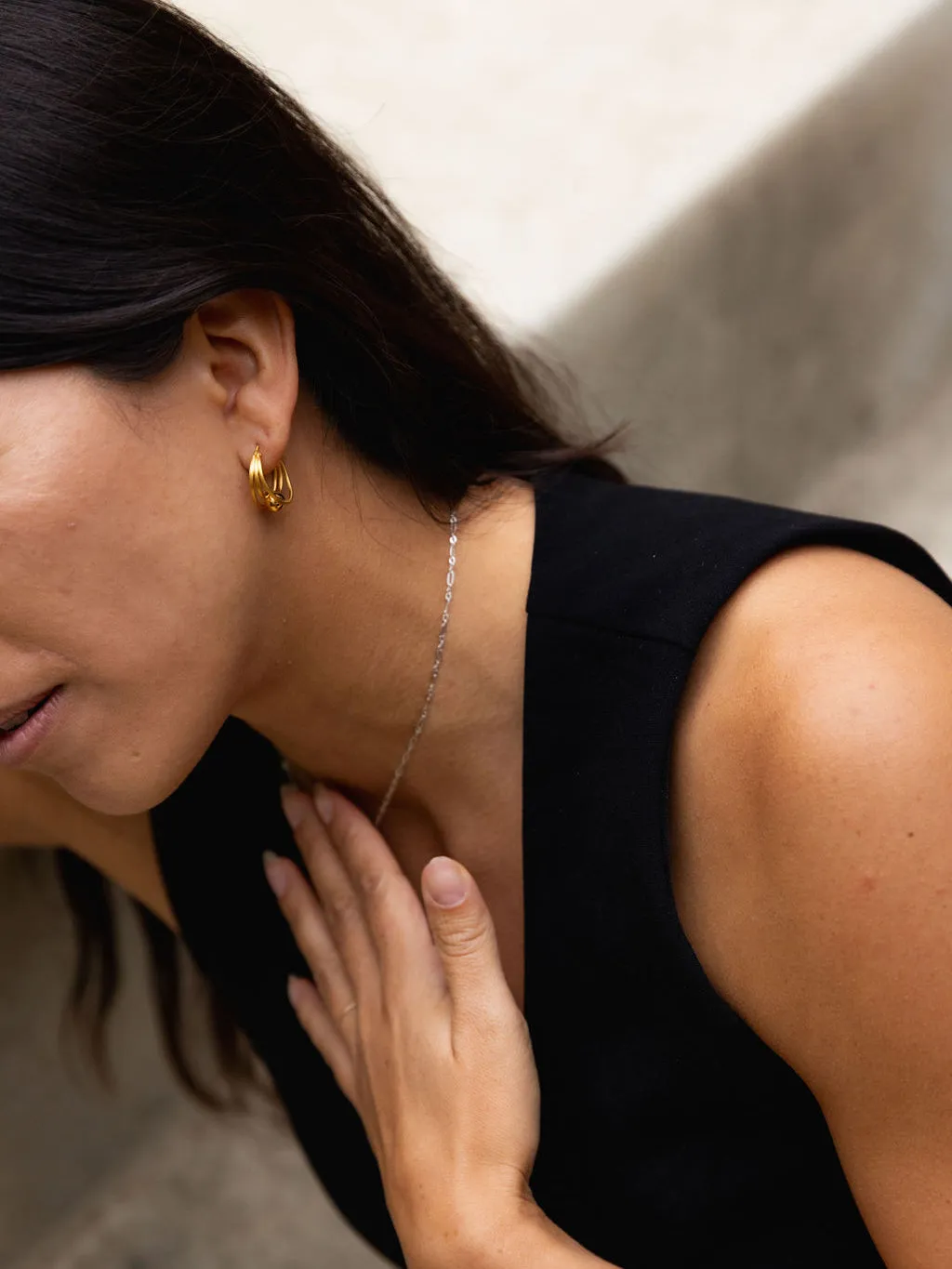 Presa Earrings | mini matte hoop earrings