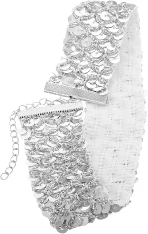 Rhinestone Choker Necklace for Women Sparkling Wide Collar Jewelry Soft Comfortable Versatile Fashion Accessory for Any Occasion
