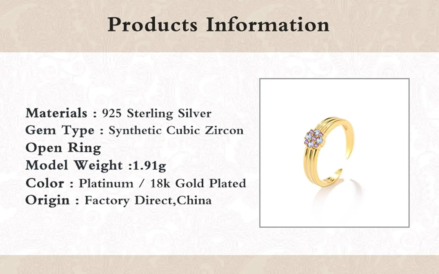 Rings for Women Adjustable, Cubic Zirconia Rings Blue Stone with Multiple-Colors Cubic Zirconia S925 Sterling Silver Adjustable