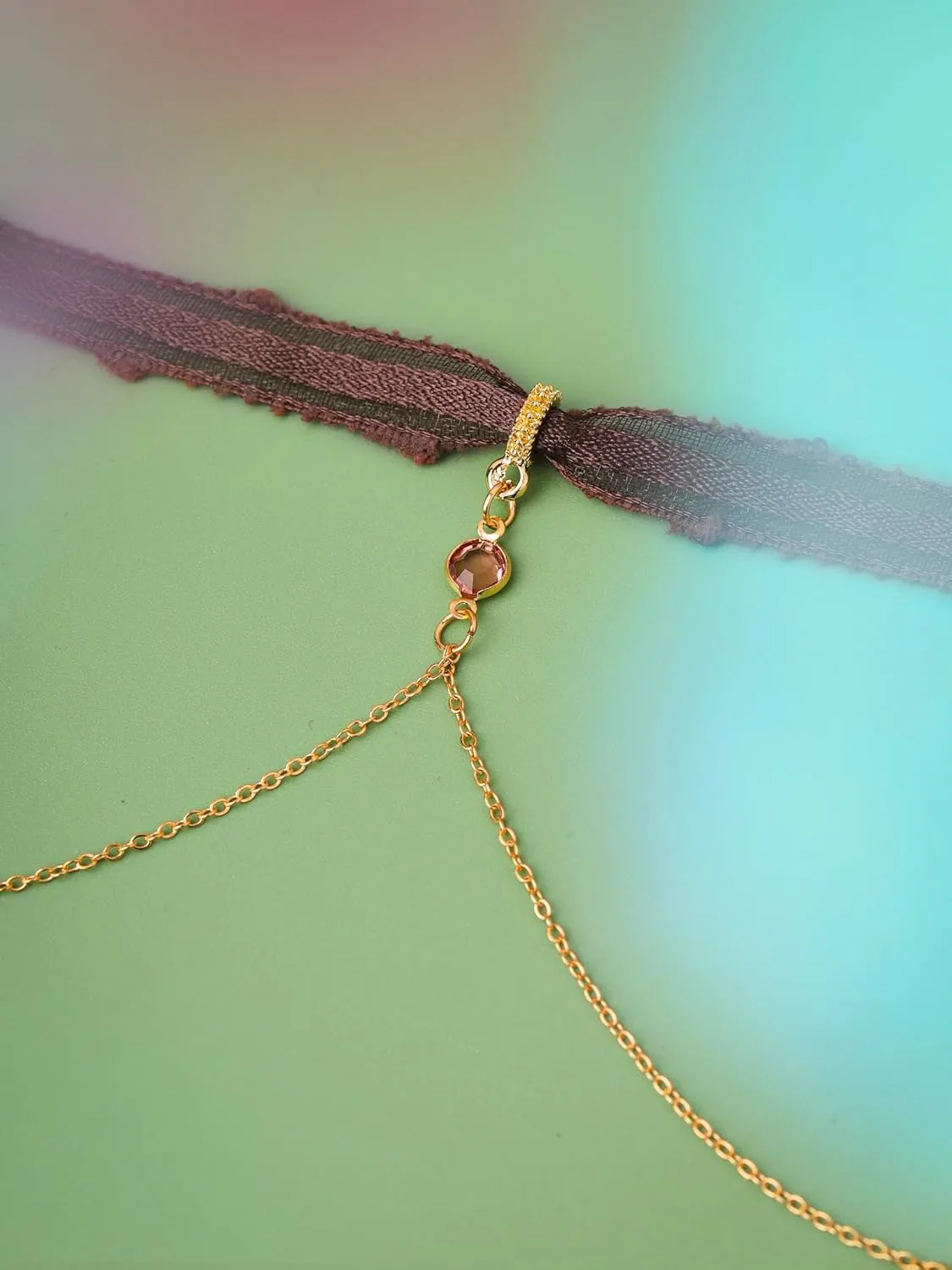 Simple Hologram Heart Pendant Choker Necklaces Accessories for Women Trendy Stuff