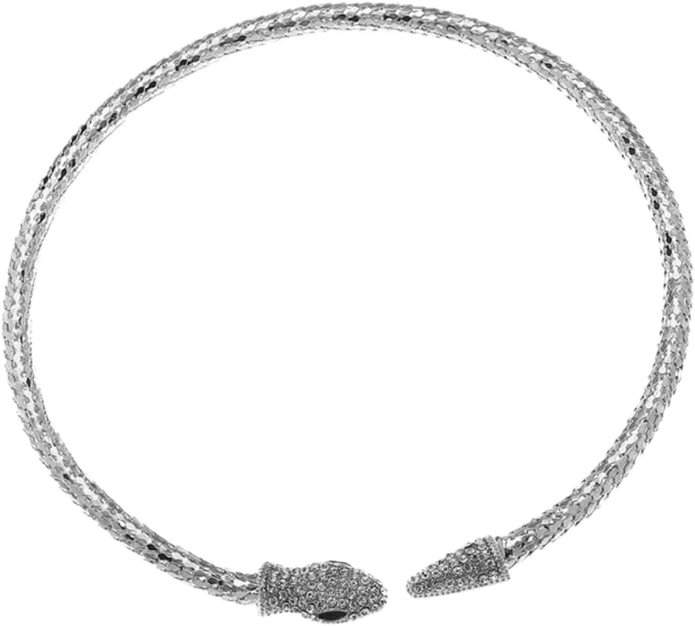 Snake Chain Collar Necklace for Women Rhinestone Choker Jewelry Elegant Neck Chain for Everyday Wear Special Occasions Valentine Day