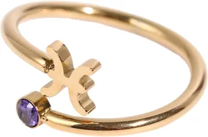 Unique Zircon Constellations Rings Adjustable Fashion Open Rings Statement Jewelry Simple Knuckles Rings