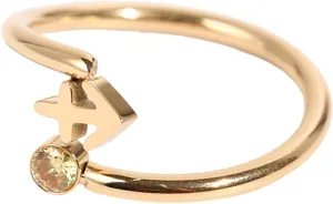 Unique Zircon Constellations Rings Adjustable Fashion Open Rings Statement Jewelry Simple Knuckles Rings