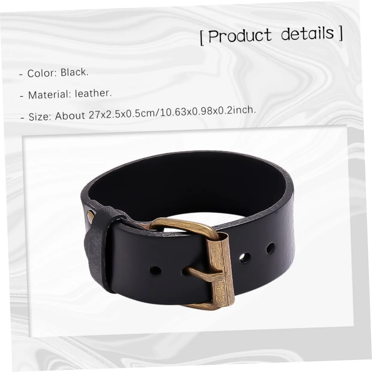 VANZACK Pin Buckle Leather Bracelet Bracelets for Men Bracelet for Men Hand Woven Bracelet Leather Wrist Woven