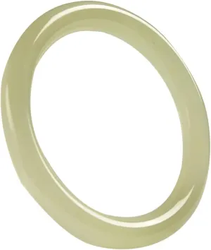 Vesppears Natural Feng Shui Qing Bai Yu Jade Bangle for Women