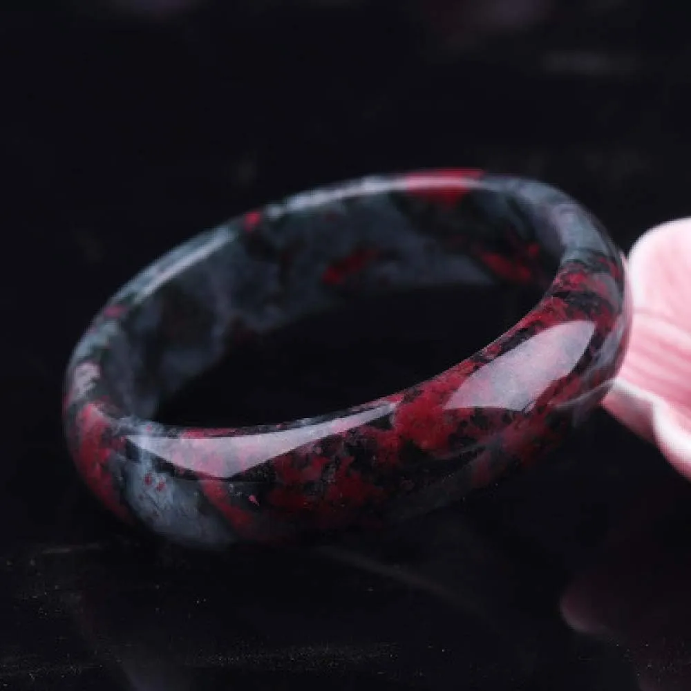 Women's Bracelet, Jade Bangle Bracelets for Women, Plum Blossom Peach Blossom Hand-Carved Jade Bracelet for Women Luck Amulet s 56-64mm,62-64mm,